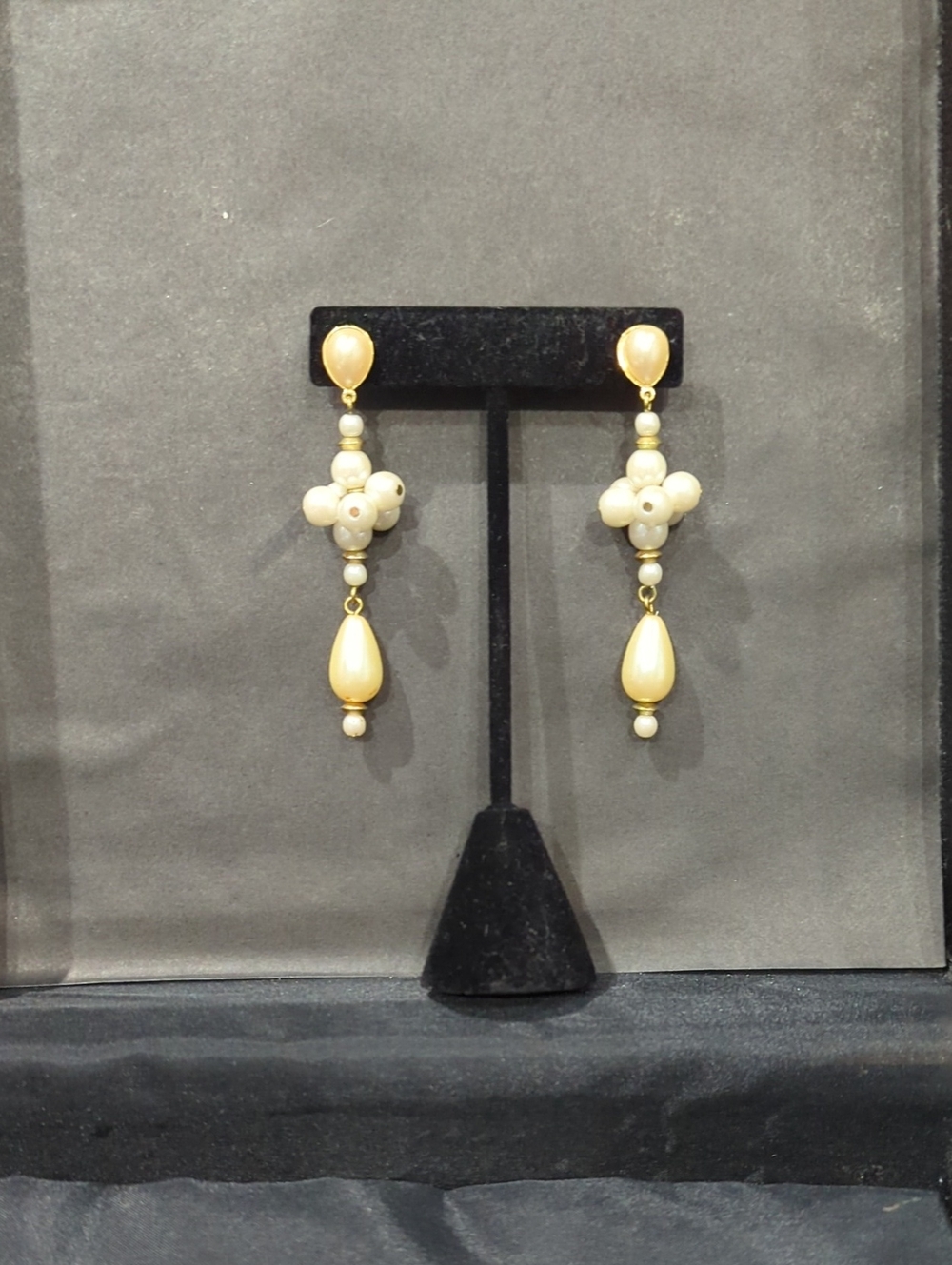 Cream Pearl Drop Earrings - Women Jewelry